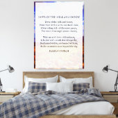 Dove of the Milk and Honey Poem by Pamela Storch Canvas Afdruk (Insitu (Slaapkamer))