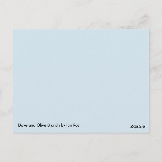 Dove & Olive Branch by Ian Roz Briefkaart (Achterkant)