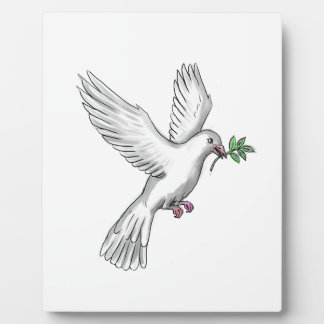 Dove Olive Leaf Tattoo Fotoplaat