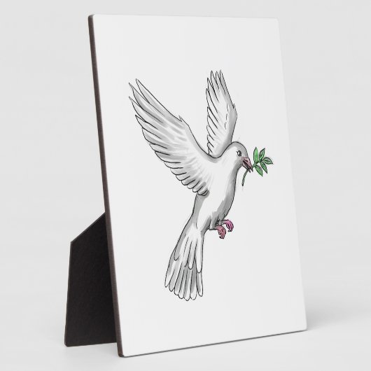 Dove Olive Leaf Tattoo Fotoplaat (Zijkant)