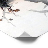 Dove on a Pine Tree, Watanabe Seitei Poster (Hoek)