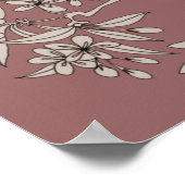 Dove on Branch Bird Motif Art Poster (Hoek)