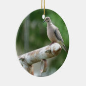 Dove op een advertentie keramisch ornament (Rechts)