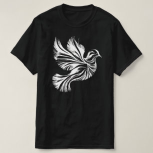 Dove Outline Zwart T-shirt