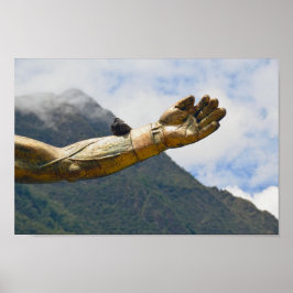 Dove, Pachacuti Statue Arm, Aguas Calientes, per Poster
