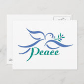 Dove Peace Briefkaart (Voorkant / Achterkant)