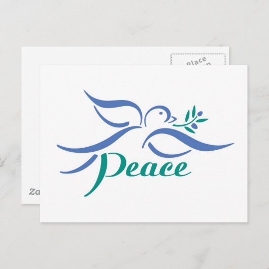 Dove Peace Briefkaart (Voorkant / Achterkant)