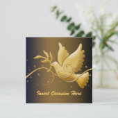 Dove peace Kerstmis religieus Kaart (Staand voorkant)