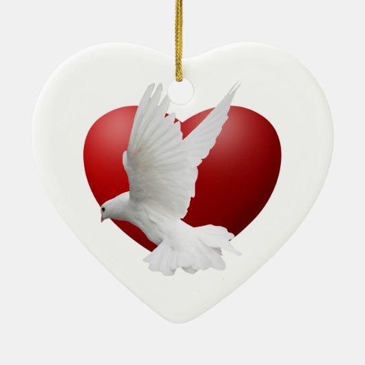 Dove Peace Ornament (Achterkant)