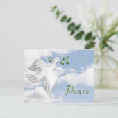 Dove Peace Sky Briefkaart (Staand voorkant)