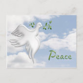 Dove Peace Sky Briefkaart (Voorkant)
