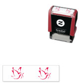 Dove peace tekening  zelfinktende stempel (In situ)