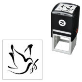 Dove peace tekening zelfinktende stempel (In situ)