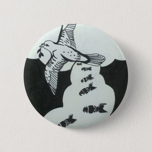 Dove pin ronde button 5,7 cm (Voorkant)