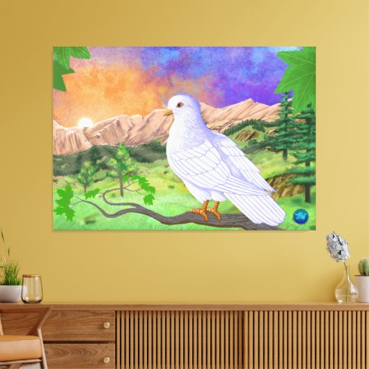 Dove | Prachtig levendig landschap Canvas Afdruk (Insitu (Woonkamer))