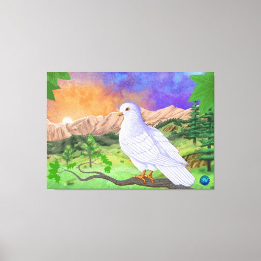 Dove | Prachtig levendig landschap Canvas Afdruk (Voorkant)