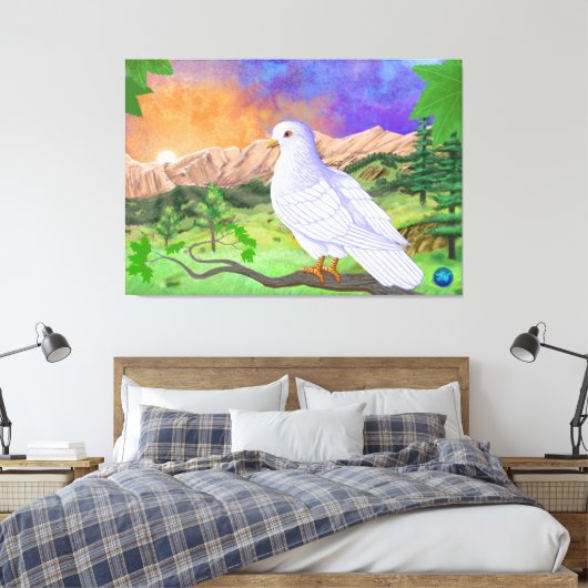 Dove | Prachtig levendig landschap Canvas Afdruk (Insitu (Slaapkamer))