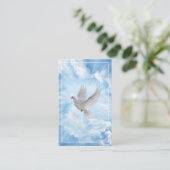 Dove Prayer Kaart - na gloed Visitekaartje (Staand voorkant)