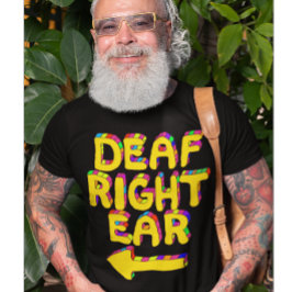 dove rechteroorklep, gedeeltelijke doofheid t-shirt