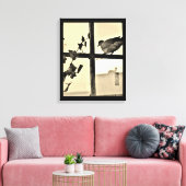 Dove Resting Canvas Afdruk (Insitu (Woonkamer))