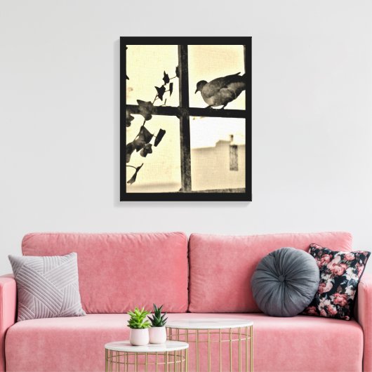 Dove Resting Canvas Afdruk (Insitu (Woonkamer))