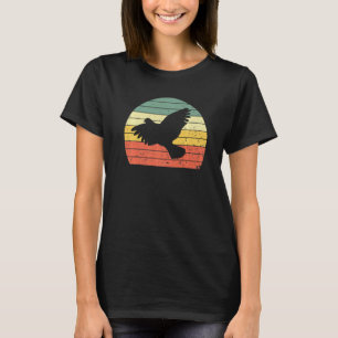 Dove Retro Dove Bird Silhouette Pegasus Bi T-shirt
