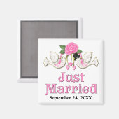 Dove & Roos - Gewoon gehuwd T-shirt Magneet (Voorkant / Achterkant)