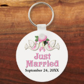 Dove & Roos - Gewoon gehuwd T-shirt Sleutelhanger (Voorkant)