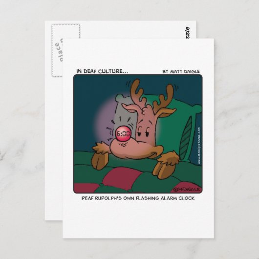 Dove Rudolph Briefkaart (Voorkant / Achterkant)