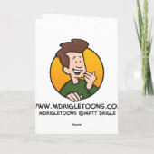 Dove Rudolph Feestdagen Kaart (Achterkant)