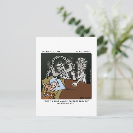 dove scrolon briefkaart (Staand voorkant)