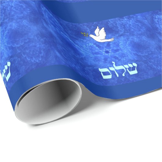 Dove - Shalom Cadeaupapier (Rol Hoek)