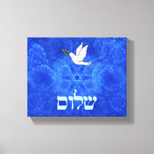 Dove - Shalom Canvas Afdruk