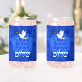 Dove - Shalom Fractal Blikvorm Glas