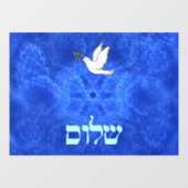 Dove - Shalom Fractal Raamsticker (Vel)