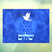 Dove - Shalom Fractal Raamsticker (Vel 3)