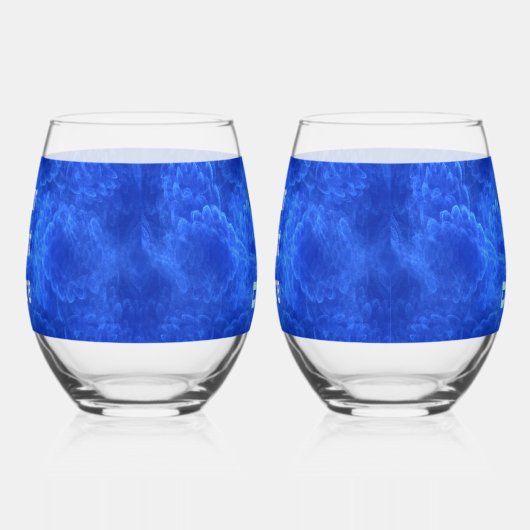 Dove - Shalom Fractal Wijnglas Zonder Voet (Rechts)