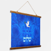 Dove - Shalom Hangend Wandkleed (Gebogen)