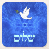 Dove - Shalom Kartonnen Onderzetters (Voorkant)