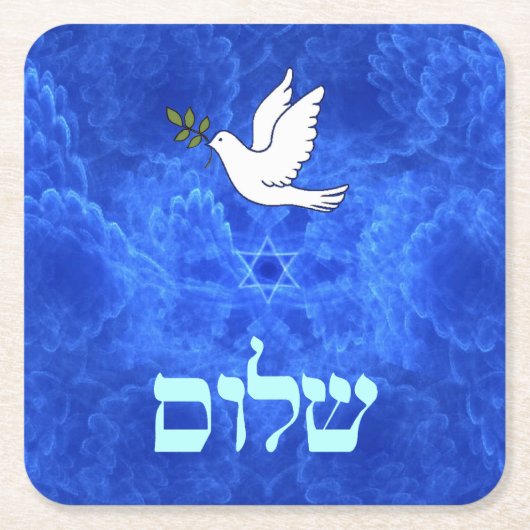 Dove - Shalom Kartonnen Onderzetters (Voorkant)