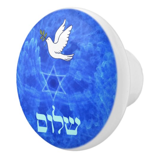 Dove - Shalom Keramische Knop (Rechts)