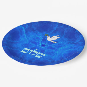 Dove - Shalom Papieren Bordje