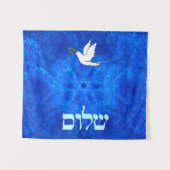 Dove - Shalom Wandkleed (Voorkant (horizontaal))