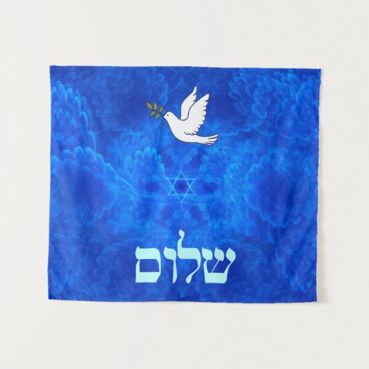 Dove - Shalom Wandkleed (Voorkant (horizontaal))