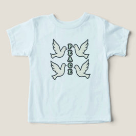 Dove Silhouette met "PEACE" - Draagbaar