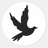 Dove Silhouette Sticker (Voorkant)