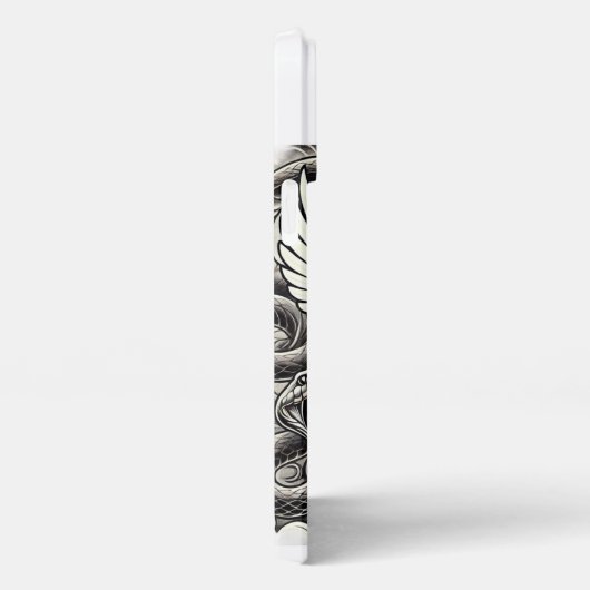 Dove snake pit tattoo ontwerp iPhone hoesje (Rechterkant)