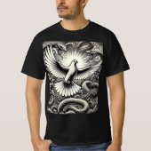 Dove snake pit tattoo ontwerp t-shirt (Voorkant)