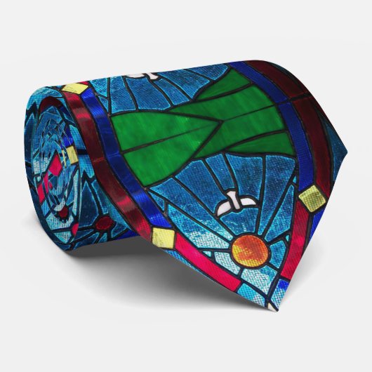 Dove Stainglass Stropdas (Opgerold)