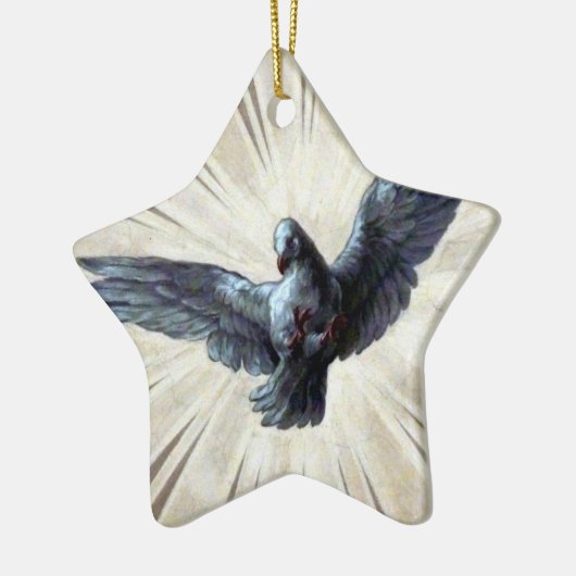 dove ster keramisch ornament (Links)